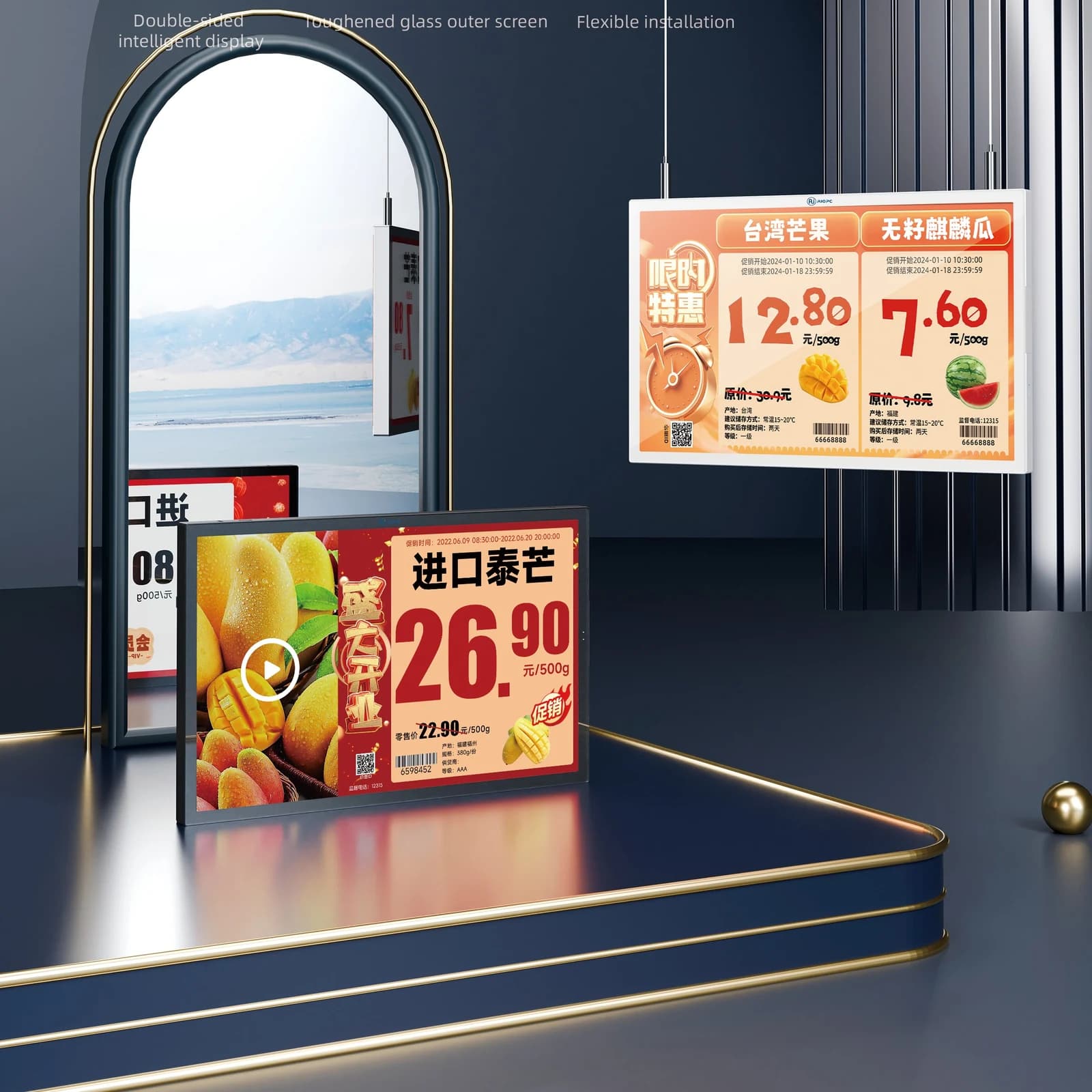 SR160 Sora 16-inch Dual-sided Full-color Smart ESL